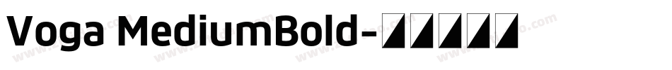 Voga MediumBold字体转换